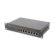 Conmutador PoE Gigabit Ethernet de 10 pulgadas y 8 puertos Digitus, modelo DN-95317
