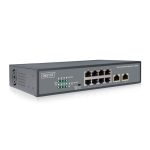 Switch Gestionado Digitus DN-95323-1 con 8 puertos Gigabit Ethernet y PoE, ideal para redes empresariales