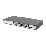 Digitus Conmutador PoE Fast Ethernet de 24 puertos, modelo DN-95343, para redes empresariales