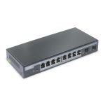 Conmutador Gigabit PoE gestionado Digitus con 8 puertos y 2 módulos SFP, modelo DN-95344, ideal para redes empresariales