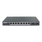 Conmutador Gigabit PoE gestionado Digitus con 8 puertos y 2 módulos SFP, modelo DN-95344, ideal para redes empresariales