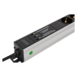 Digitus DN-95438 unidad de distribución de energía con 9 salidas AC, 1U, en colores negro y plata