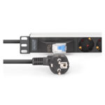 Regleta de enchufes Digitus de aluminio con 7 vías y disyuntor, modelo DN-95439