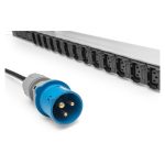 Digitus PDU básica para IT con 1 fase, 16 A, 24 puertos C13, 3 puertos C19, cable de alimentación de 3 m y clavija IEC 60309 16 A. SKU: DN-95450