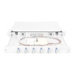 Imagen de la caja de empalme de fibra óptica Digitus, modelo equipado con conector SC, especificaciones OS2, SKU DN-96320/9