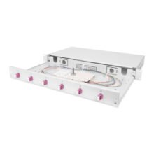 Digitus Caja de Empalme de Fibra Óptica, 1U, equipada con conectores LC y OM4, SKU DN-96330-4