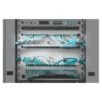 Panel de distribución de cable Digitus con anillos de cable intercambiables para armarios de 482,6 mm, SKU DN-97601-2