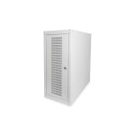 Carcasa de ordenador Digitus con puerta de vidrio, ruedas, cerraduras y rendijas de ventilación, SKU DN-CC 9001