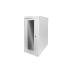 Carcasa de ordenador Digitus con puerta de vidrio, ruedas, cerraduras y rendijas de ventilación, SKU DN-CC 9001