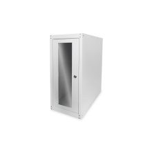 Carcasa de ordenador Digitus con puerta de vidrio, ruedas, cerraduras y rendijas de ventilación, SKU DN-CC 9001