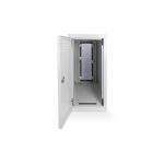 Carcasa de ordenador Digitus con puerta de vidrio, ruedas, cerraduras y rendijas de ventilación, SKU DN-CC 9001