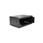 Digitus DN-W19 04U/450/B, armario rack 4U de montaje en pared en color negro, ideal para optimizar el espacio.
