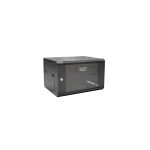 Digitus DN-W19 06U/450/B, armario rack 6U para montaje en pared, color negro, con 450mm de profundidad