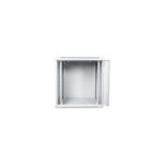 Armario rack de pared Digitus DN-W19 12U/600 en color gris claro, ideal para equipos de red y servidores