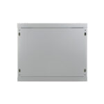 Armario rack para montaje en pared de la marca Digitus, modelo DN-WU19 09U/600, con capacidad de 9U, color gris y puerta de vidrio.