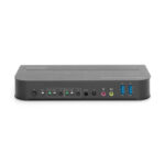 Imagen del Conmutador KVM Digitus DS-12850 con 2 puertos, resolución 4K a 60Hz, 2 entradas DisplayPort y salida DisplayPort/HDMI.