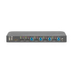Digitus Conmutador KVM con 4 puertos de entrada DisplayPort, salida DisplayPort/HDMI, resolución 4K a 60Hz, SKU DS-12890