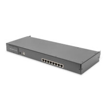 Digitus conmutador modular Cat.5 KVM, 8 puertos, modelo DS-72216. Dispositivo para conmutar múltiples computadoras.