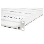 Imagen del accesorio de bastidor Rackshelf Digitus TN-19-550-1U-GY, ideal para racks de servidores y equipos de red con almacenamiento robusto