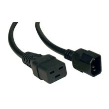 Cable de alimentación Eaton IEC C14 a IEC C19, negro, 10/16 A, 2 metros SKU 66029