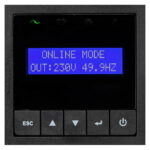 Sistema de alimentación ininterrumpida Eaton 9E2000IR con doble conversión, capacidad de 2 kVA y 1800 W, 6 salidas AC