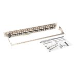 Panel de conexiones de alimentación Tripp Lite N254-048-SH-6A, Ethernet RJ45, blindado STP de 48 puertos para instalación en 1U de rack