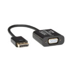 Adaptador de cable de vídeo Tripp Lite 0,15 m en color negro, conectores DisplayPort y VGA (HD15). SKU: P134-06N-VGA-V2