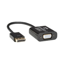 Adaptador de cable de vídeo Tripp Lite 0,15 m en color negro, conectores DisplayPort y VGA (HD15). SKU: P134-06N-VGA-V2