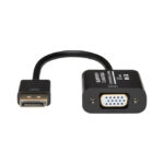 Adaptador de cable de vídeo Tripp Lite 0,15 m en color negro, conectores DisplayPort y VGA (HD15). SKU: P134-06N-VGA-V2