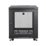 Gabinete Tripp Lite SR12UB de 12U, ideal para servidores, color negro, SKU SR12UB