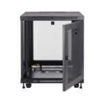 Gabinete Tripp Lite SR12UB de 12U, ideal para servidores, color negro, SKU SR12UB