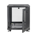 Gabinete Tripp Lite SR12UB de 12U, ideal para servidores, color negro, SKU SR12UB