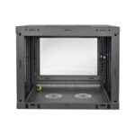 Gabinete de red Tripp Lite SRW9UG Smartrack 9U de bajo perfil con ajuste de profundidad y ventana de acrílico transparente