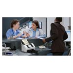 Escáner Epson WorkForce DS-900WN con alimentación por hojas, resolución de 600 x 600 DPI, tamaño A4, color blanco. SKU: B11B276401.