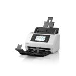 Escáner Epson WorkForce DS-900WN con alimentación por hojas, resolución de 600 x 600 DPI, tamaño A4, color blanco. SKU: B11B276401.