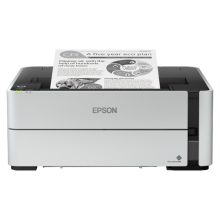 Impresora monocromática inalámbrica Epson EcoTank ET-M1180 con tanque de tinta recargable. SKU: C11CG94402