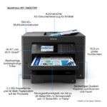 Impresora multifunción Epson WorkForce Pro WF-7840DTWF con WiFi y doble bandeja, SKU C11CH67402