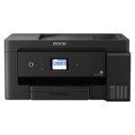 Impresora Epson EcoTank L14150 con inyección de tinta, resolución de 4800 x 1200 DPI, velocidad de 38 ppm, y conectividad WiFi. SKU: C11CH96402
