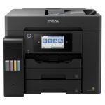 Vista frontal de la impresora Epson EcoTank L6570 con 1200 x 2400 DPI, 32 ppm y conectividad Wifi (SKU: C11CJ29402)