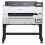 Epson SureColor SC-T3405 wireless printer with stand, SKU C11CJ55301A0. Ideal for high-quality printing with wireless connectivity.