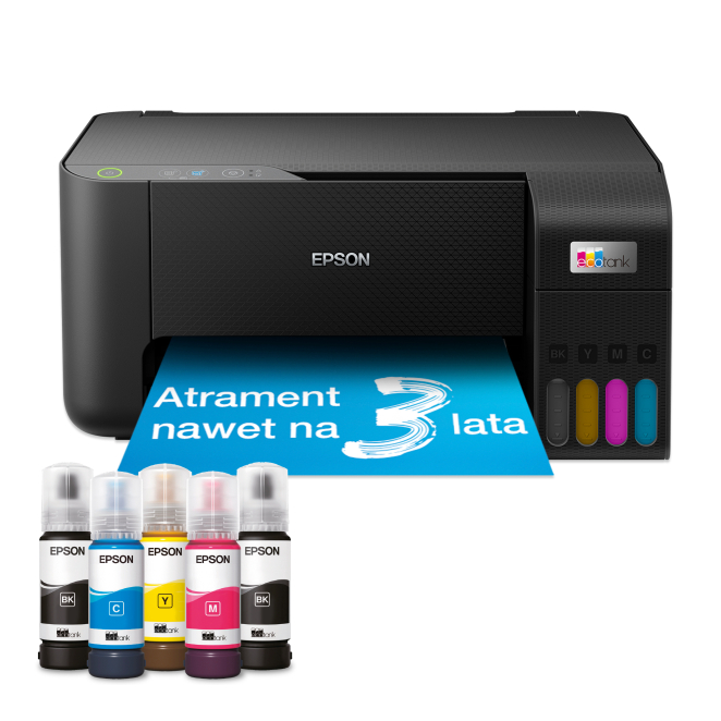 Epson EcoTank L3230 Impresora de Inyección de Tinta con Alta Resolución Impresora Epson EcoTank L3230 de inyección de tinta A4 con resolución de 5760 x 1440 DPI y velocidad de 33 ppm, SKU C11CJ68407