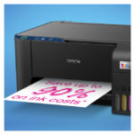 Epson EcoTank L3231, impresora de inyección de tinta con resolución de 5760 x 1440 DPI y velocidad de 33 ppm. SKU: C11CJ68408