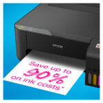 Imagen de la impresora Epson EcoTank L1230, impresora a color con una resolución de 5760 x 1440 DPI compatible con papel tamaño A4. SKU C11CJ70402