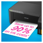 Epson EcoTank L1270 impresora de inyección de tinta color. Impresión a una resolución de 5760 x 1440 DPI, tamaño A4, conectividad WiFi. SKU: C11CJ71407