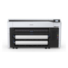 Imagen de la impresora de gran formato Epson SC-T7700DL, una impresora de inyección de tinta a color con resolución de 2400 x 1200 DPI, compatible con formatos A0 (841 x 1189 mm). SKU: C11CJ74301A0