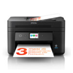 Imagen de la impresora Epson WorkForce WF-2960DWF, modelo C11CK60403, con capacidad de inyección de tinta A4, resolución de 4800 x 1200 DPI y velocidad de 33 ppm