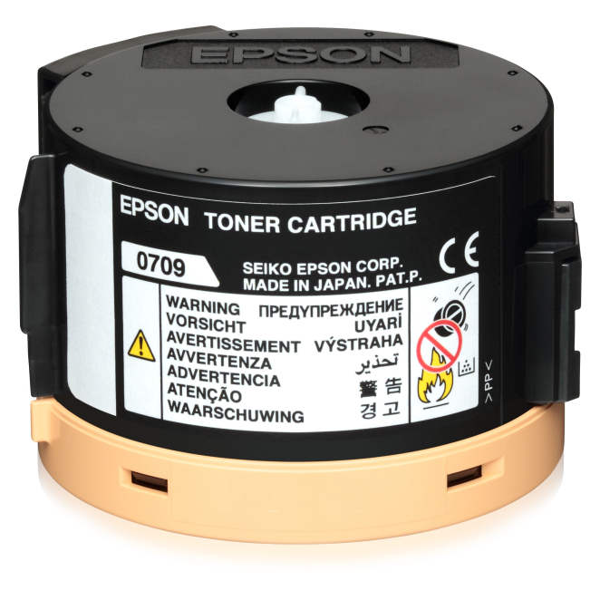 Epson Cartucho de tóner negro alta capacidad Cartucho de tóner negro Epson, capacidad de 2.5 mil páginas, SKU: C13S050709