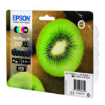 Epson Kiwi Multipack de 5 colores Claria Premium Ink 202XL, SKU: C13T02G74010