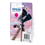 Epson Singlepack Magenta 502 Ink Cartridge, compatible with multiple Epson printers. SKU: C13T02V34010
