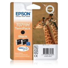 Epson Giraffe T0711H doble cartucho de tinta negra, SKU C13T07114H20